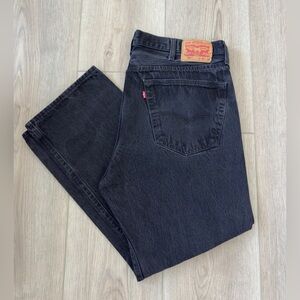 Vintage Levi’s 501 Men's Dark Gray Jeans 👖